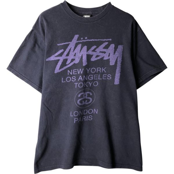 STUSSY 古着 ステューシー ワールドツアー サーフ スケートTシャツ