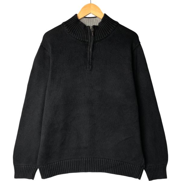L.L.Bean 古着 90~00年代 エルエルビーン コットンニットハーフジップ