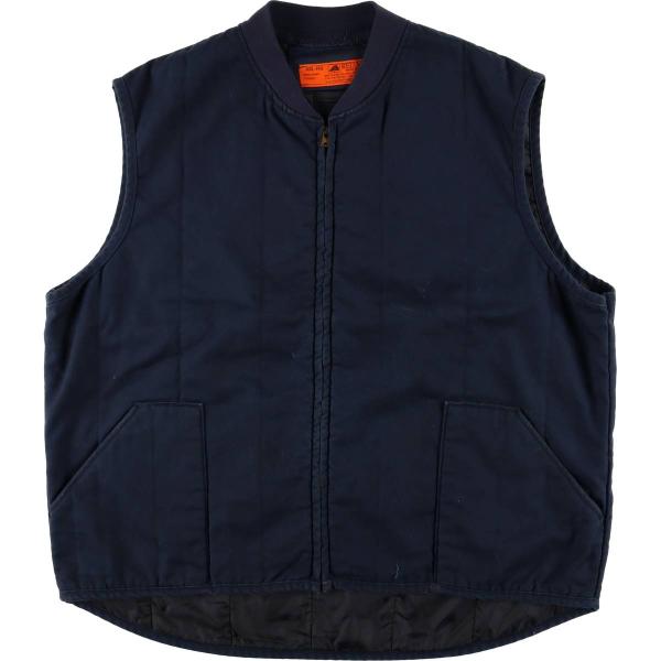 希少 レッドキャップ 中綿 ベスト XL ネイビー USA製 70s-80s 希少 レッドキャップ 中綿 ベスト XL ネイビー USA製 70s-80s