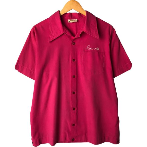 king Louie ヴィンテージ　ボウリングシャツ　キングルイ 古着 70年代 キングルイ KING LOUIE ボウリングシャツ メンズL