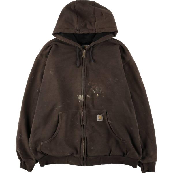Carhartt 古着 カーハート スウェットフルジップパーカー メンズXL相当