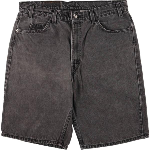 【希少】ホワイトタブ Levi's 550 ブラック デニム ショーツ USA製 90's Levi's 550 ブラックデニムショーツ “MADE IN USA / W34