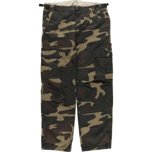 Carhartt 古着 カーハート 迷彩柄 リップストップ ダブルニー カーゴ
