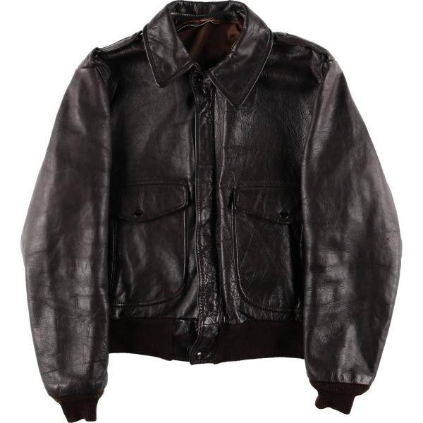 古着 A-2タイプ レザーフライトジャケット メンズM相当 /eaa578909