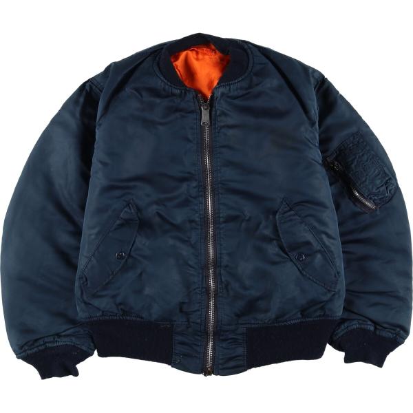 アルファ USA製 レア MA-1 フライトジャケット M ビンテージ 古着 民間品 アルファ ALPHA MA-1タイプ 中綿入り ミリタリー フライト