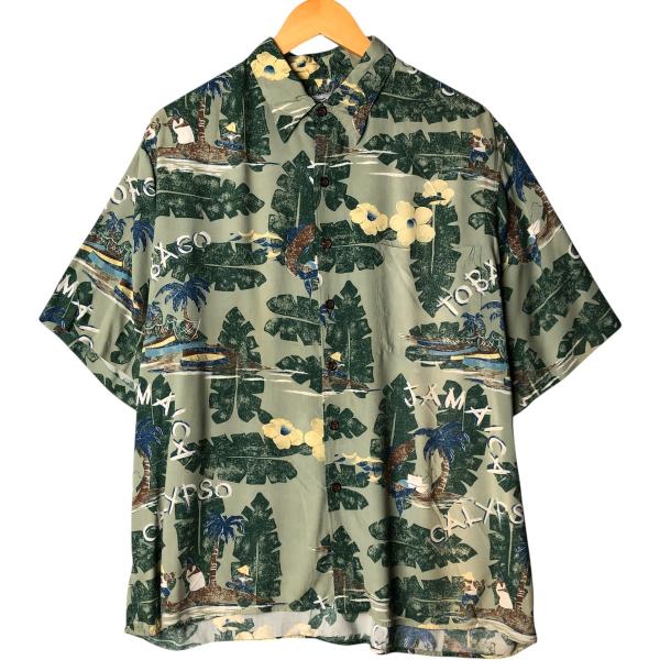 80~90年代初期 レインスプーナー ダイヤモンドヘッドタグ アロハシャツ XL 古着 90年代 レインスプーナー REYNSPOONER ダイヤモンドヘッドタグ 総