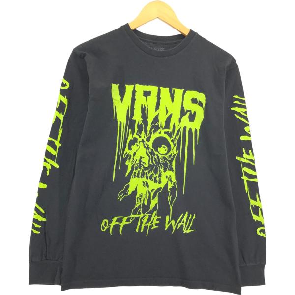 古着 バンズ 両面アームロゴ ロンtシャツ 黒 XL 古着通販 XL☆古着