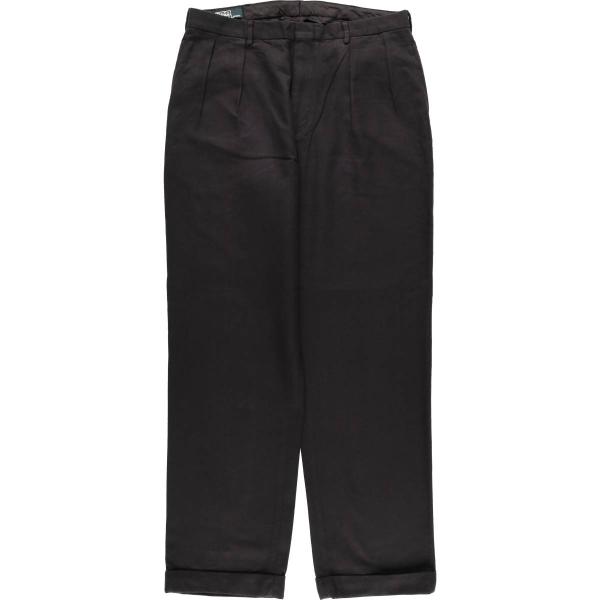 古着 ラルフローレン Ralph Lauren POLO ツータック ウールパンツ