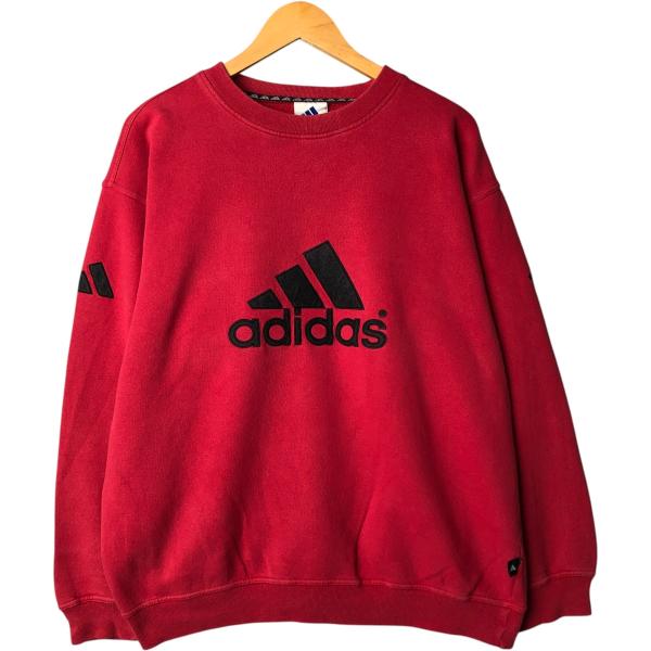 adidas（アディダス） 古着 ロゴスウェットシャツ トレーナー メンズL