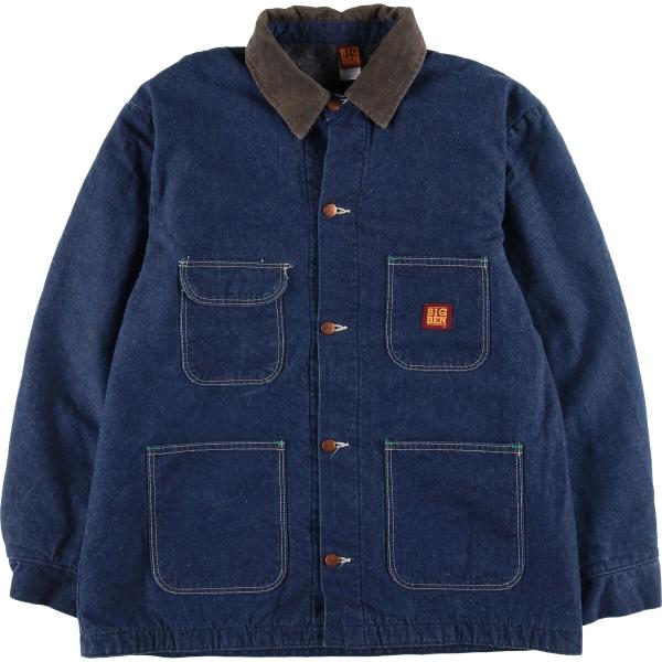 80s BIG BEN USA製　デニム　カバーオール　ヴィンテージ　濃紺 古着 濃紺 80年代 ビッグベン BIGBEN バットダイ デニム