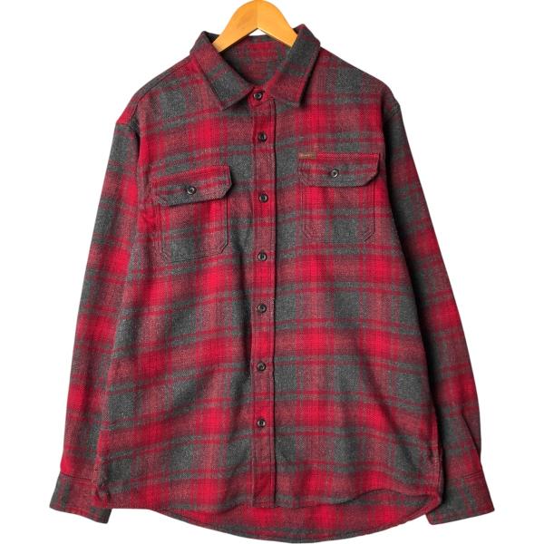 古着 オービス ORVIS 長袖 フランネルチェックシャツ メンズL相当