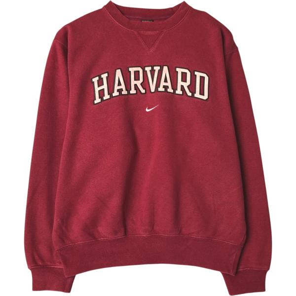 00s Nike ハーバード大学 スウェット ハーフジップ 刺繍 カレッジ 古着 NIKE 古着 00年代 ナイキ TEAM HARVARD ハーバード大学 カレッジ