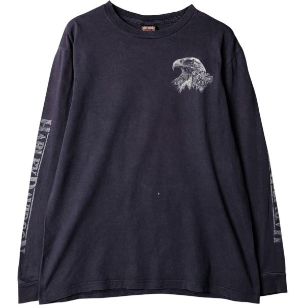 シークレットモート90s ハーレーダビッドソン Tシャツ ロンT イーグル