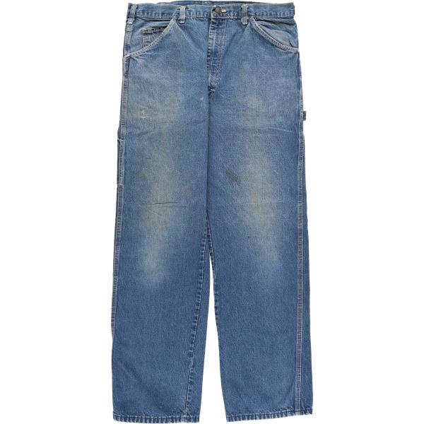 80s USA製 ディッキーズ デニム ペインターパンツ 36 古着 メンズ Dickies（ディッキーズ） 古着 80~90年代 デニムペインターパンツ