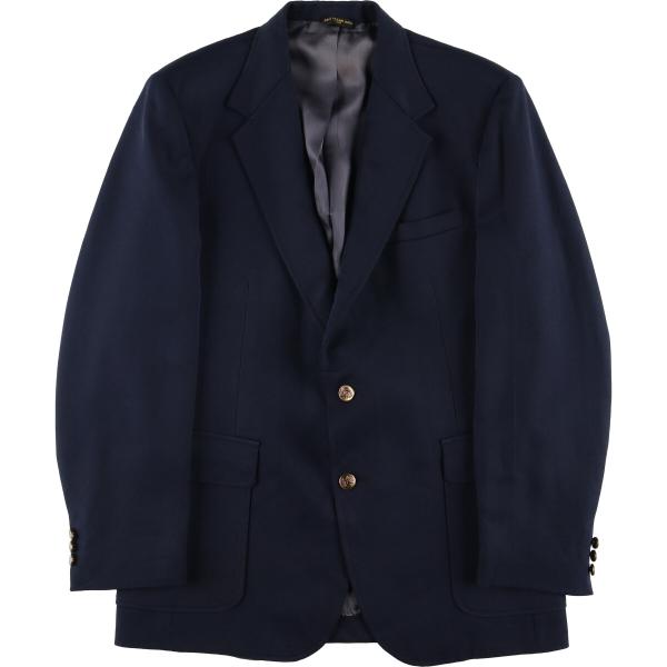 70s ビンテージ クレイジーパターン ジャケット テーラード ブレザー 古着 70年代 ハガー HAGGAR 紺ブレザー テーラードジャケット メンズL