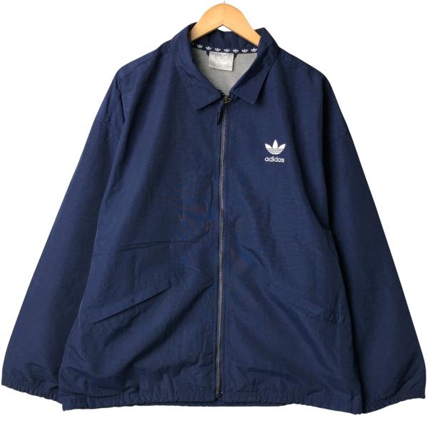 adidas 古着 80年代 アディダス 襟付き ナイロンジャケット メンズL