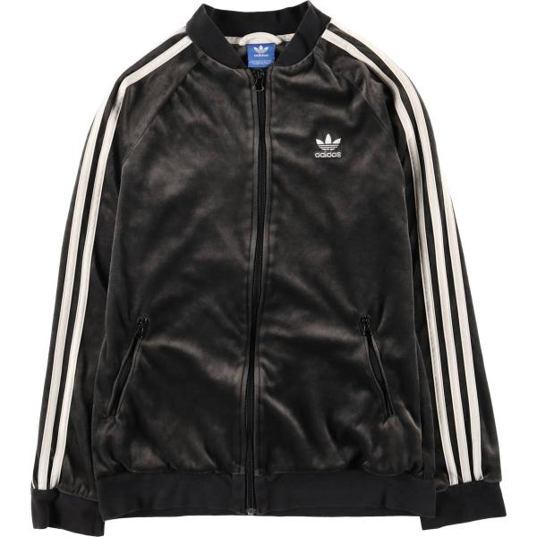 新品未使用adidasアディダス ベロア　トラックジャケット　L 中古・古着通販】adidas (アディダス) ベロアトラックジャケット