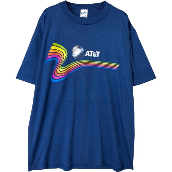 古着 ベルバシーン Velva Sheen AT AND T アドバタイジングTシャツ USA製 メンズXL相当 /eaa585595
