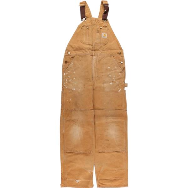 vette68様US古着 カーハート ダック地 ダブルニー ビッグ オーバーオー Carhartt 古着 ビッグサイズ カーハート ダブルニー ダック