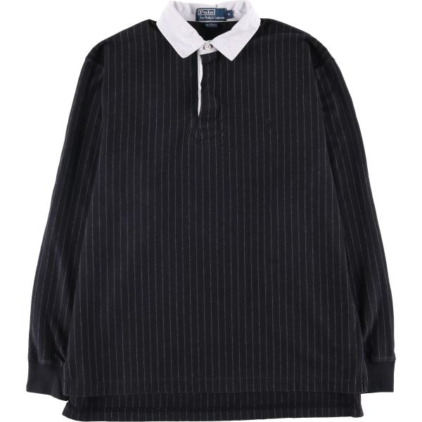 古着 ラルフローレン Ralph Lauren POLO by チョークストライプ 長袖