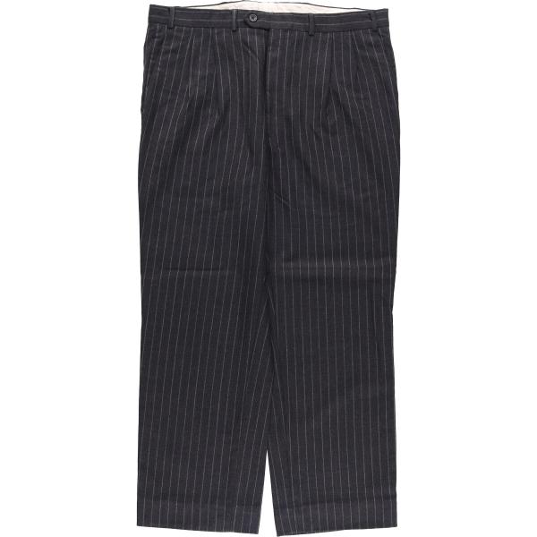 Aquascutum（アクアスキュータム） 古着 ストライプ柄 ツータック