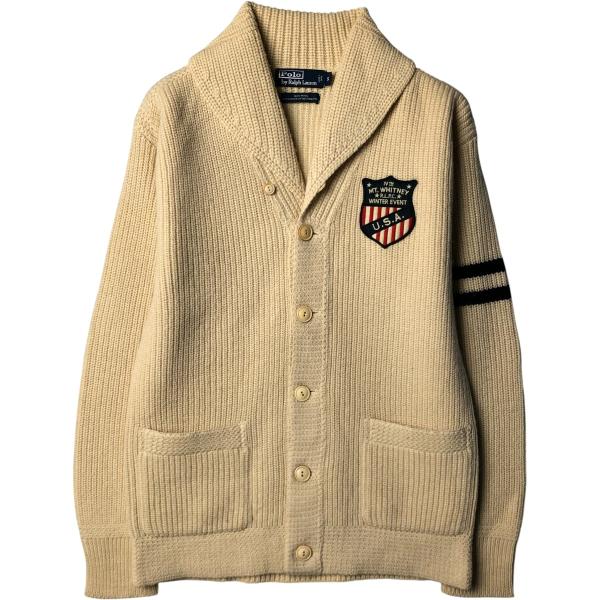 古着 ラルフローレン Ralph Lauren POLO by 星条旗柄 ショールカラー