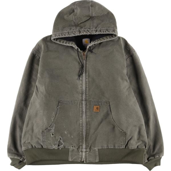 Carharttアクティブパーカー　ダックジャケットXL USA製　値下げします 古着 ビッグサイズ カーハート Carhartt アクティブジャケット ダック