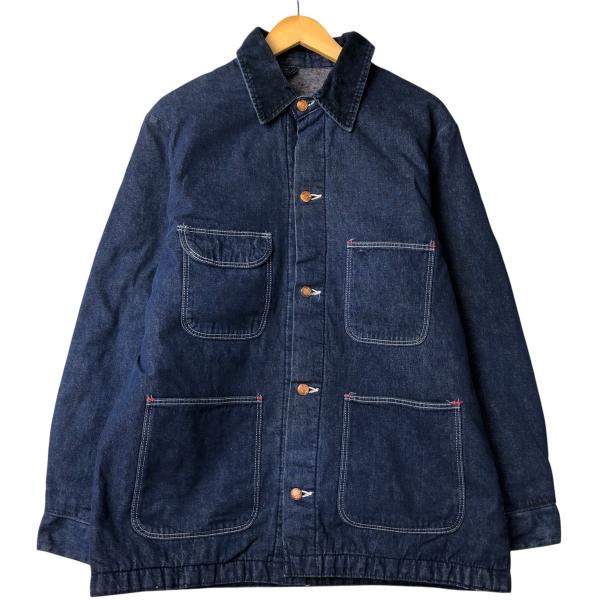 70s Wrangler ライナー デニム カバーオール バットダイ ビンテージ Wrangler 古着 70年代~ ラングラー バットダイ デニムカバーオール