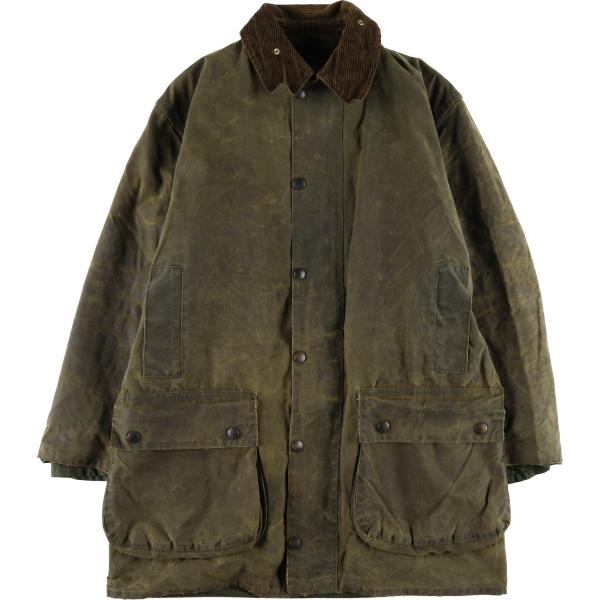 レア　イングランド製　オイルド　バブアー ３/４ＣＯＡＴ　3ワラント 古着 80~90年代 バブアー Barbour ノーザンブリア 旧3ワラント