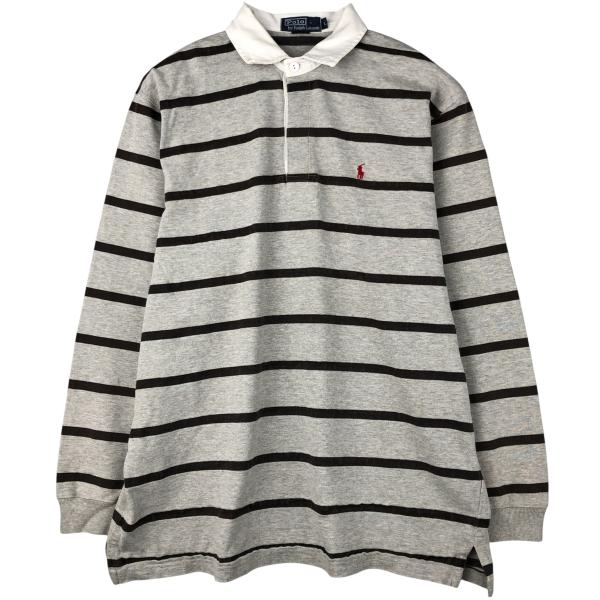 古着 ラルフローレン Ralph Lauren POLO by ボーダー柄 長袖 ラガー
