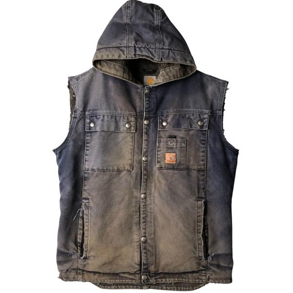 Carhartt（カーハート） 古着 カットオフ フード付き ダックベスト
