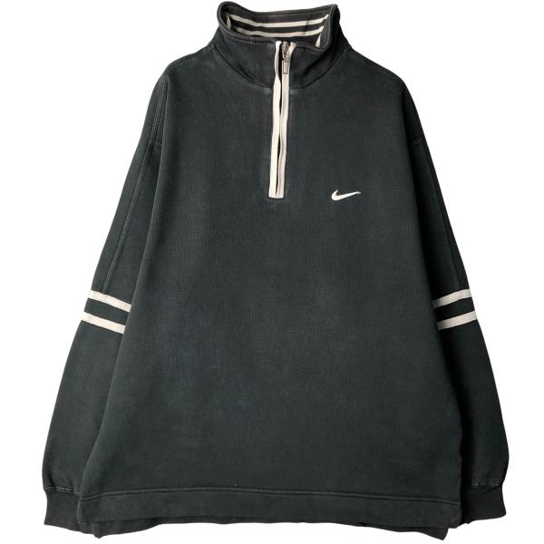 NIKE 古着 90年代 ナイキ ハーフジップスウェットシャツ