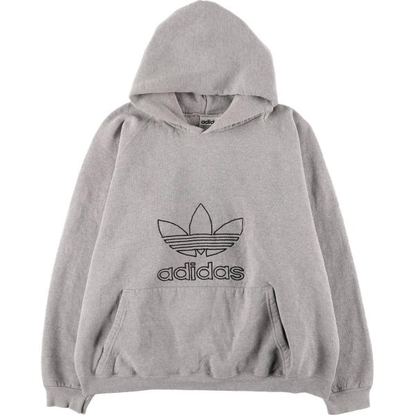adidas 古着 80~90年代 アディダス デカロゴ スウェットプルオーバー