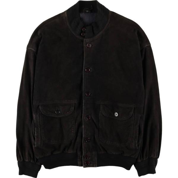 US古着◆スエード レザー ジャケット メンズ L程 古着 Robert Ley スエードレザーブルゾン メンズXXL相当 /eaa589967