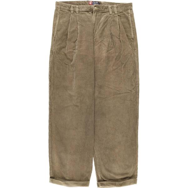 90s CHAPS RALPH LAUREN 2タックコーデュロイパンツ　W38 古着 ラルフローレン Ralph Lauren CHAPS チャップス ツータック