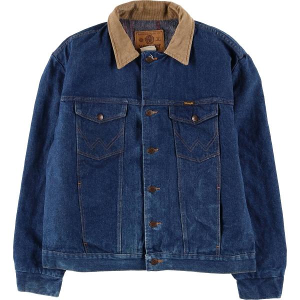 【ヴィンテージ】Wrangler ラングラーデニムジャケット L Wrangler（ラングラー） 古着 デニムジャケット メンズXL相当