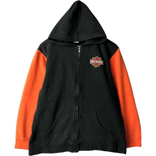 古着 ハーレーダビッドソン Harley-Davidson ツートン スウェット