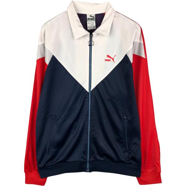 PUMA（プーマ） 古着 ジャージ 襟付き トリコロールカラー トラック