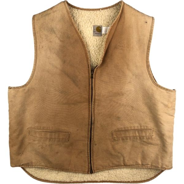 Carhartt（カーハート） 古着 ダック地 ボアベスト メンズXXL相当