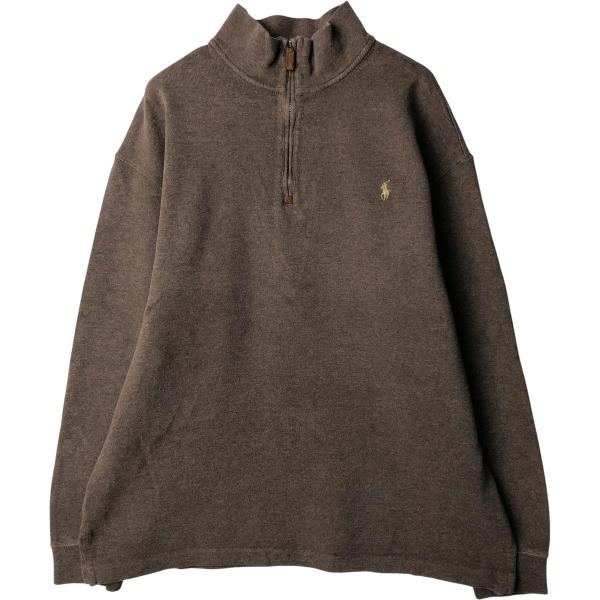 古着 ラルフローレン Ralph Lauren POLO by ハーフジップスウェット
