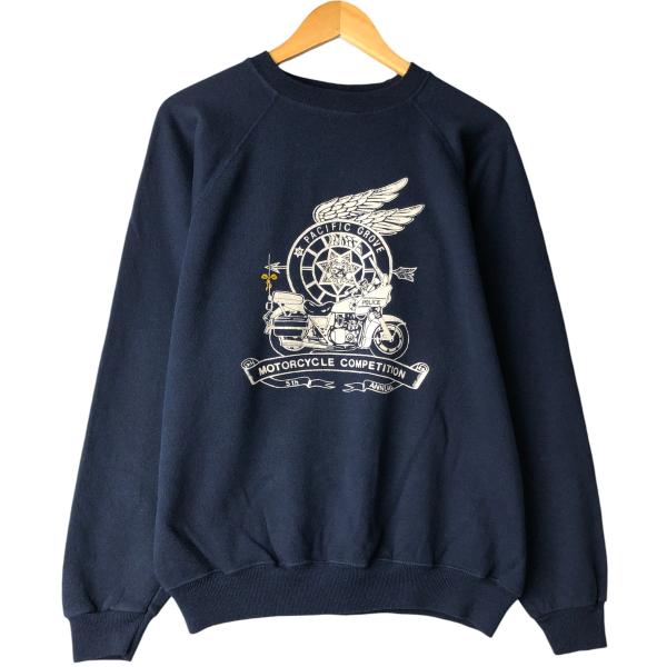 Hanes（ヘインズ） 古着 80年代 青タグ プリントスウェットシャツ