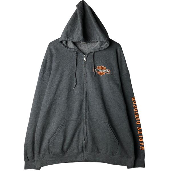 古着 ハーレーダビッドソン Harley-Davidson スウェットフルジップ