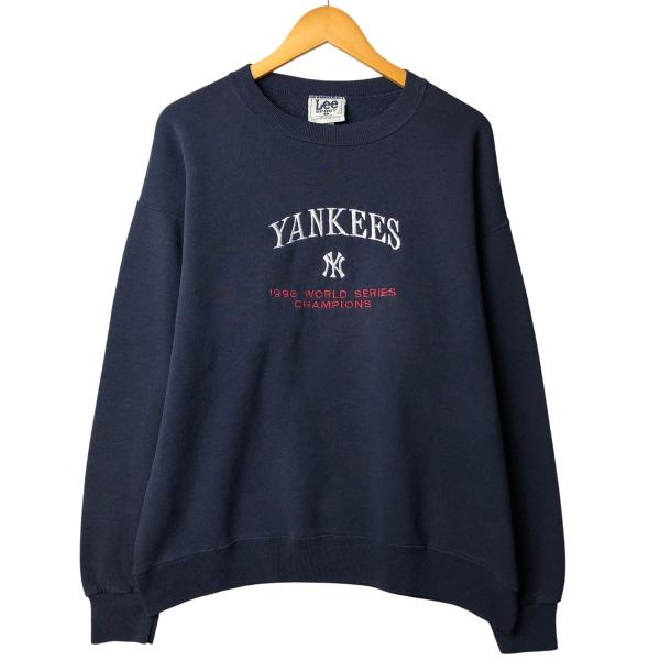 USA製 古着 90's ニューヨーク ヤンキース 七分丈 Tシャツ ロンT Champion New York Yankees S/S T-Shirt チャンピオン ニューヨーク