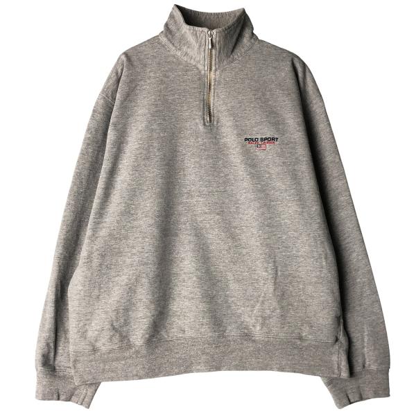 古着 90~00年代 ラルフローレン ポロスポーツ 星条旗柄 ハーフジップ