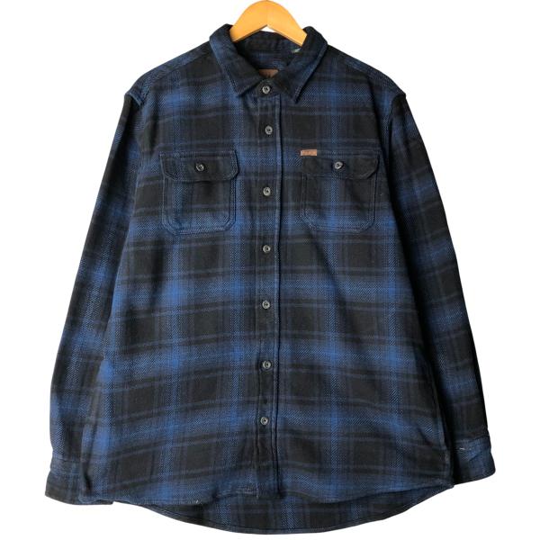古着 オービス ORVIS オンブレチェック 長袖 ヘビーネルチェックシャツ メンズM相当 /eaa597617