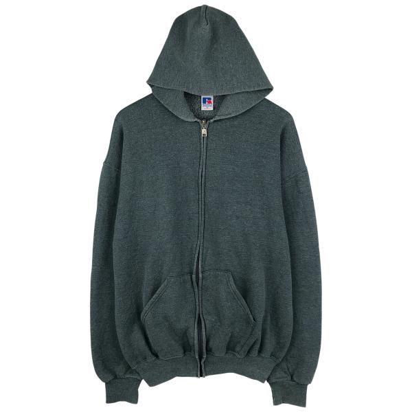 古着 90年代 ラッセル Russell ATHLETIC スウェットフルジップパーカー