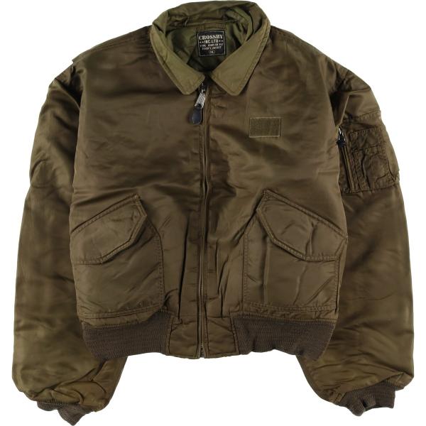 古着 民間品 CROSSBY MA-1タイプ 中綿入り ミリタリー フライト
