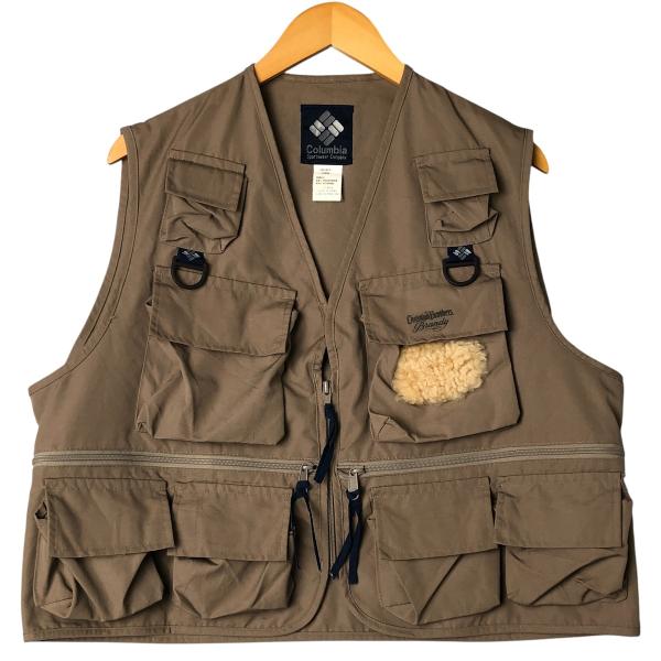 古着 80年代 コロンビア Columbia 紺タグ フィッシングベスト メンズL相当 ヴィンテージ/eaa598773 Columbia（コロンビア） 古着 80年代 紺タグ フィッシングベスト