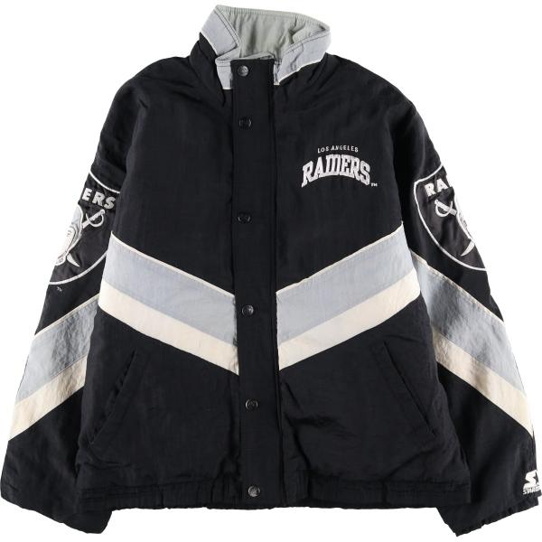 古着 90年代 スターター Starter NFL LOS ANGELS RAIDERS ロサンゼルスレイダーズ 中綿ジャケット パファージャケット メンズL相当 ヴィンテージ/eaa598925 jamtrading1_eaa598925