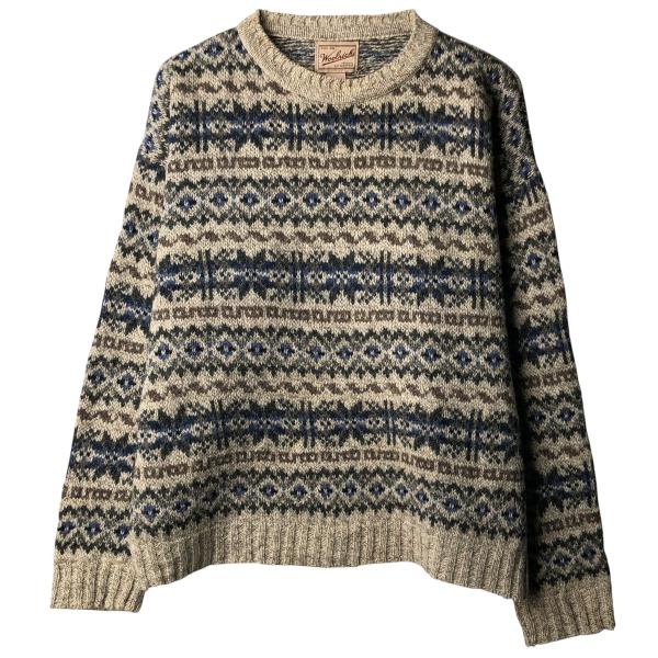 WOOLRICH（ウールリッチ） 古着 90~00年代 総柄 フェアアイル柄 ウール